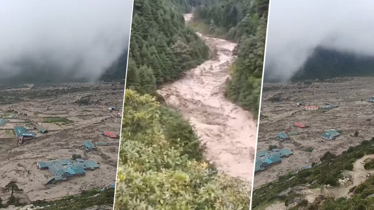 Bhotekoshi River Flood Sweeps Away Person, Dozens of Buildings in Khumbu Region