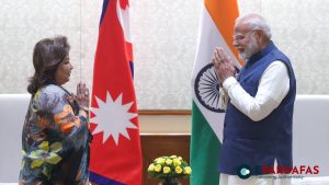 Foreign Minister Dr. Arzu Rana Deuba Meets Indian Prime Minister Narendra Modi During Delhi Visit