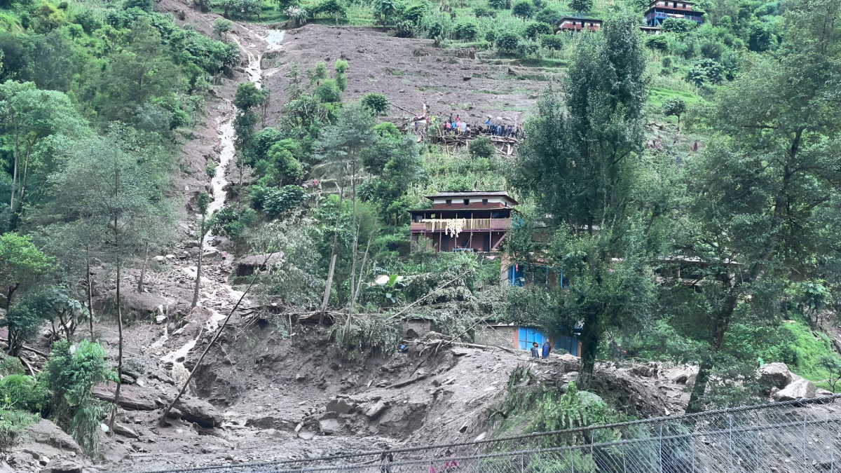 Floods and Landslides Displace 50 Families in Baglung’s Badigad