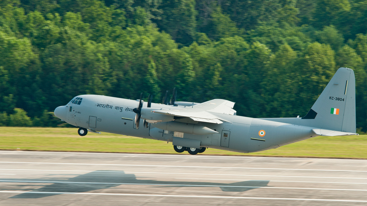 Indian Air Force C-130J Lands at Bharatpur Airport to Repatriate Survivors and Victims of Tragic Bus Crash