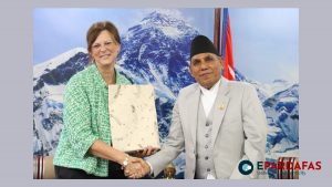 Australia’s Ambassador Felicity Volk Pays Farewell Call on Nepal’s National Assembly Chairperson Narayan Prasad Dahal