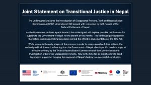 International Support for Nepal’s Transitional Justice Efforts: Joint Statement Issued by 9 Countries and EU