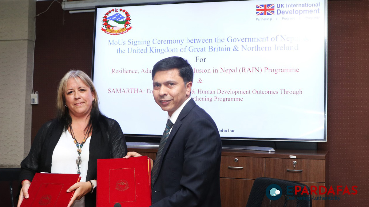 Nepal and UK Sign MoUs for Rs 13 Billion in Grant Aid Focused on Climate Resilience and Human Development