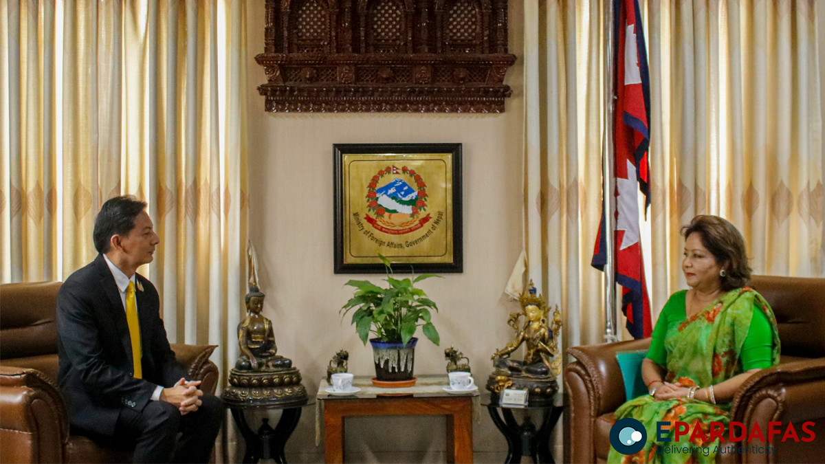 Thai Ambassador Suwapong Sirisorn Pays Courtesy Call on Nepal’s Foreign Minister Arzu Rana Deuba