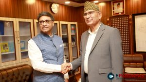 Indian Foreign Secretary Vikram Misri Meets Nepal’s Finance Minister Bishnu Prasad Paudel to Discuss Economic Cooperation