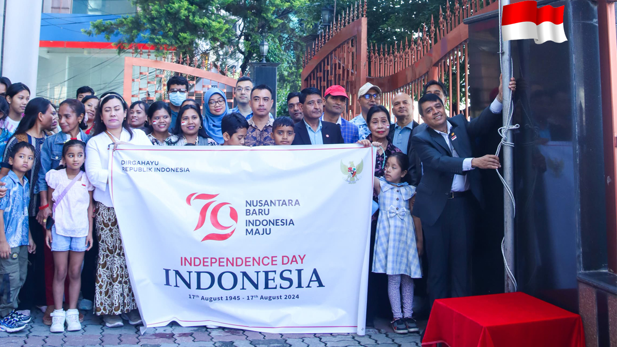 Indonesia’s 79th Independence Day Commemorated with Flag Hoisting Ceremony in Nepal