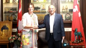 Australian Ambassador pays farewell call on Maoist Centre Chair Dahal