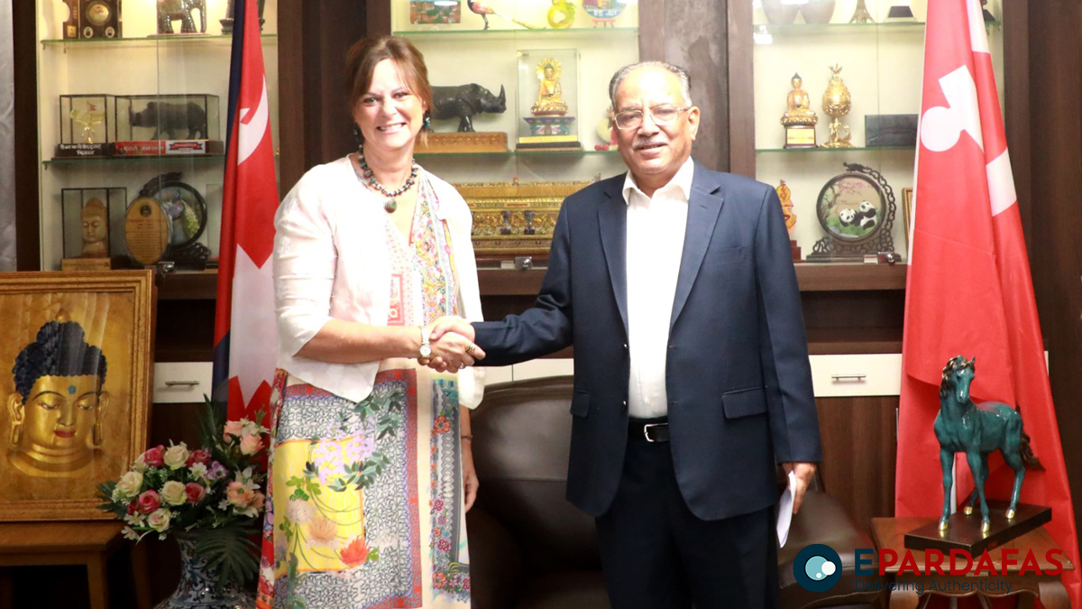 Australian Ambassador pays farewell call on Maoist Centre Chair Dahal