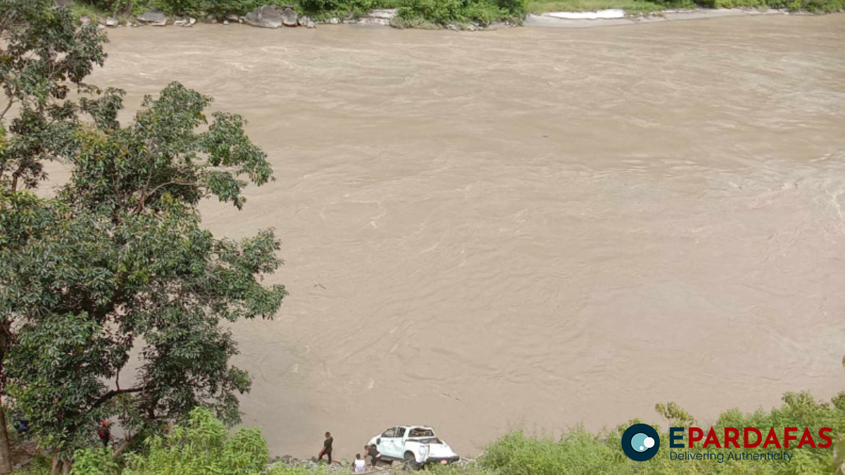 Vehicle Found in Sunkoshi River; Three Still Missing After Saturday’s Accident