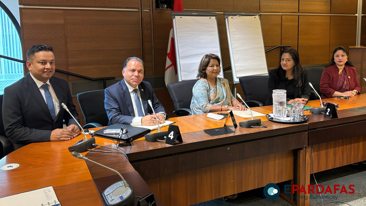 Nepal’s Foreign Minister Meets Canada-Nepal Parliamentary Friendship Group in Ottawa