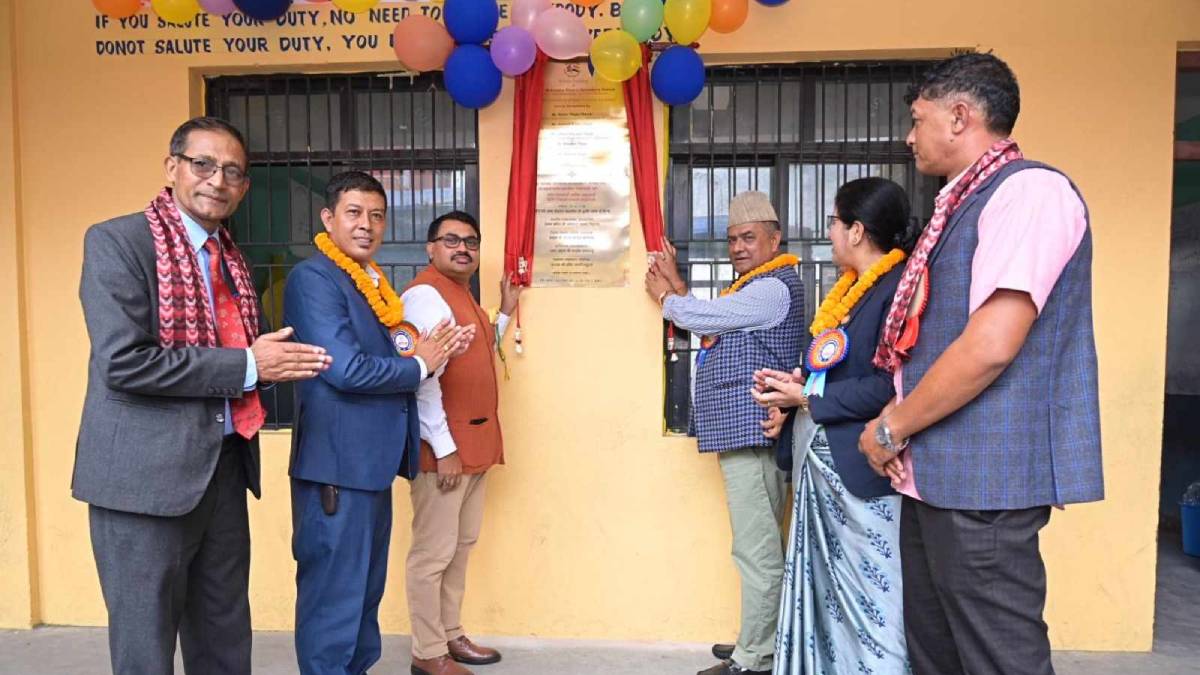 New School Building Inaugurated at Shree Mahendra Shanti Secondary School, Bhaktapur with Indian Assistance