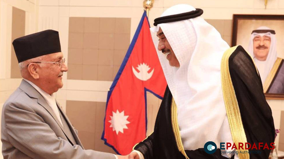 PM Oli Meets Kuwait’s Crown Prince and Prime Minister in New York