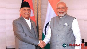 PM Oli Meets Indian Prime Minister Modi in New York During UNGA