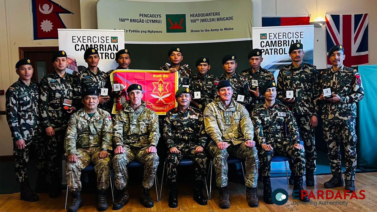 Nepali Army Wins Gold at Exercise Cambrian Patrol 2024 in the UK