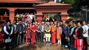 President Paudel Offers Prayers at Dakshinkali Temple, Addresses Flood Damage and Reconstruction Needs