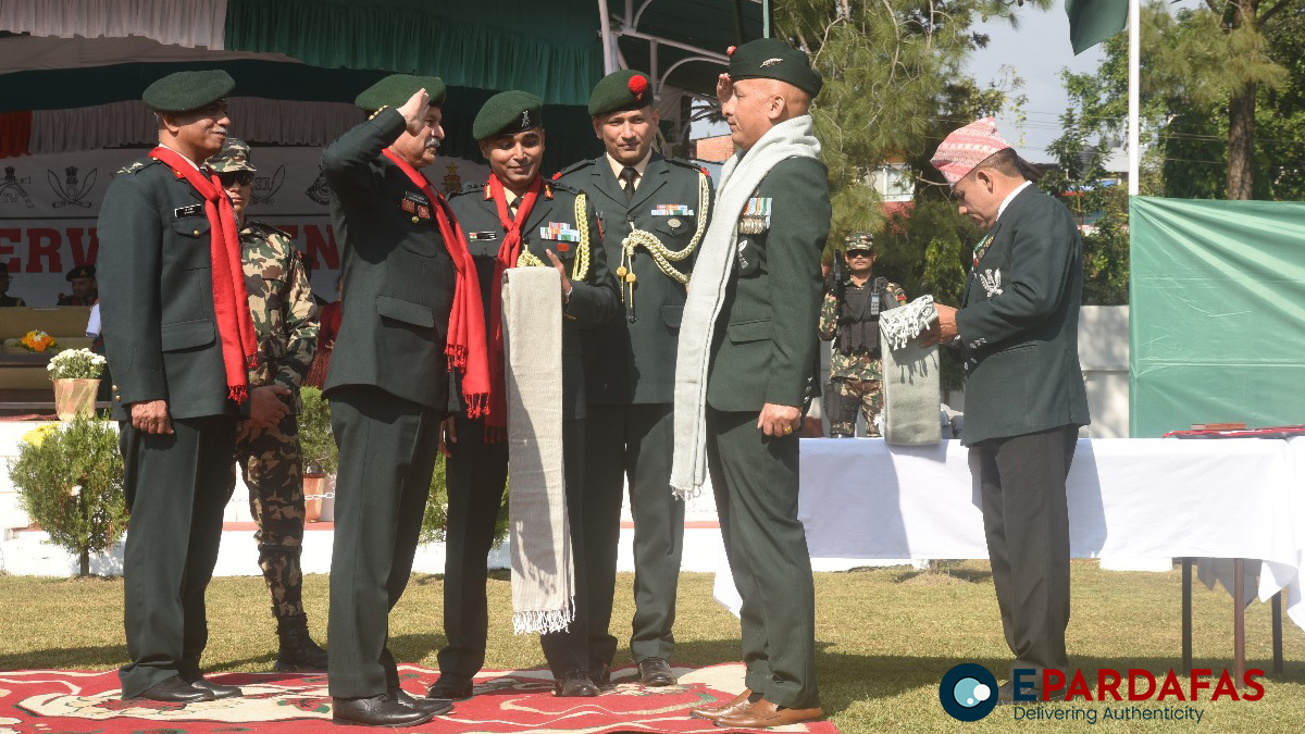 Indian Army Chief Visits Pokhara, Honors Gorkha Veterans and Gallantry Awardees