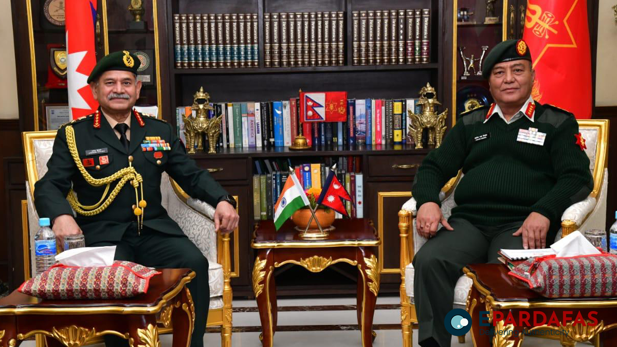 Nepal, India Army Chiefs Hold Bilateral Talks in Kathmandu