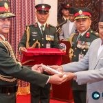 President Paudel Confers Honorary General Title on Indian Army Chief