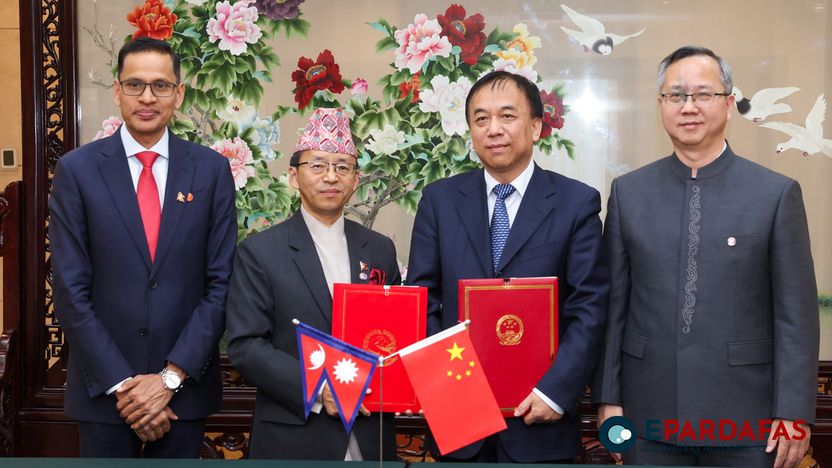 Nepal and China Sign Belt and Road Initiative Cooperation Framework