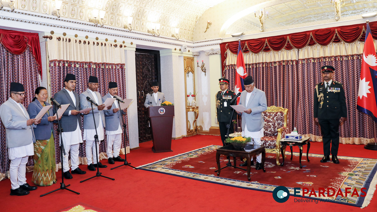 Five Ambassadors Take Oath of Office Before President