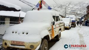 Humla Experiences Third Snowfall of the Season