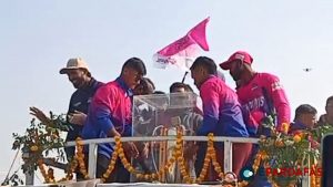 Janakpur Bolts Celebrate NPL Triumph with Trophy Parade in Janakpurdham