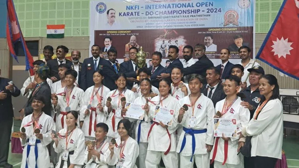 Nepal Secures Title at International Open Karate Championship with 17 Gold Medals