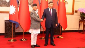 Prime Minister KP Sharma Oli Meets Chinese President Xi Jinping During Official Visit