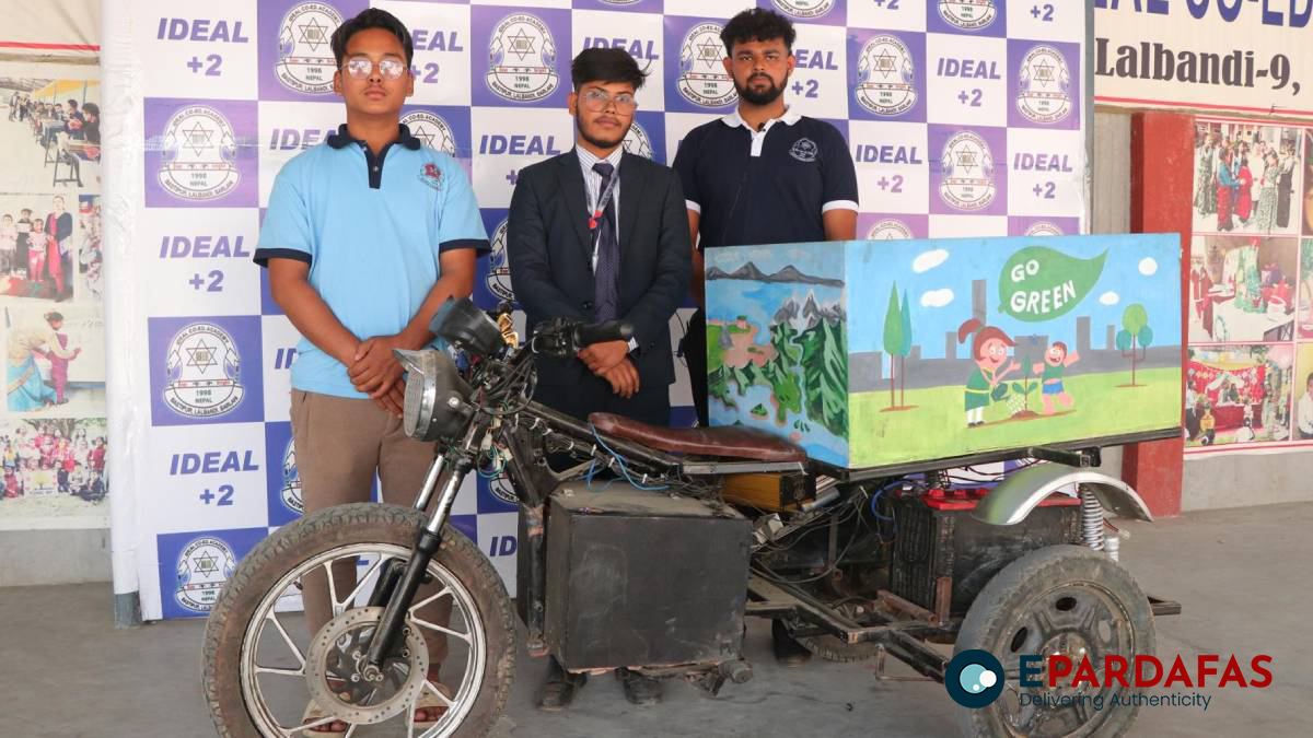 High School Students in Nepal Innovate Electric Tractor for Small Farmers