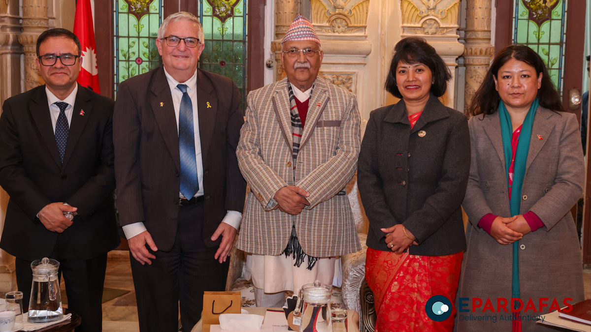 Israeli Ambassador Shmulik Arie Bass Meets Prime Minister KP Sharma Oli