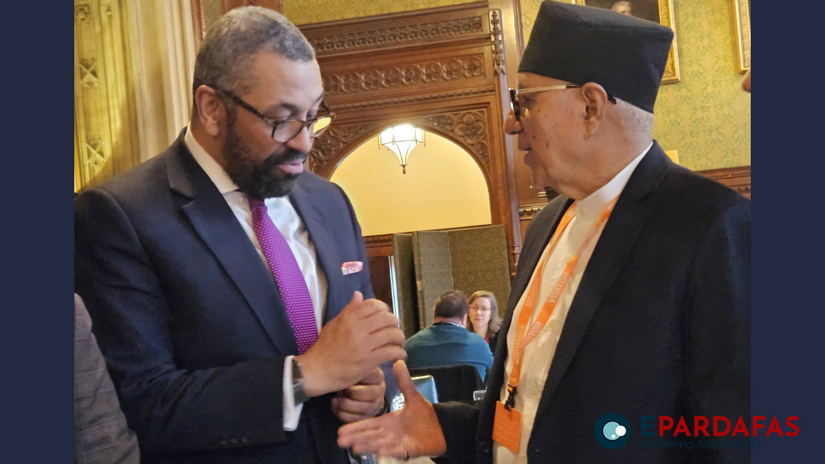 Nepali Congress Leader Dr. Shekhar Koirala Meets Former UK Foreign Secretary James Cleverly