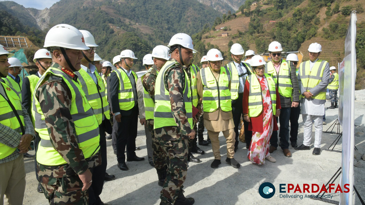 President Ramchandra Paudel Inspects Kathmandu-Terai/Madhesh Expressway Project