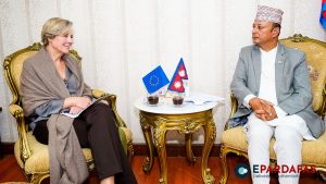 EU Ambassador Lorenzo Meets Minister Khadka, Discusses Energy Cooperation